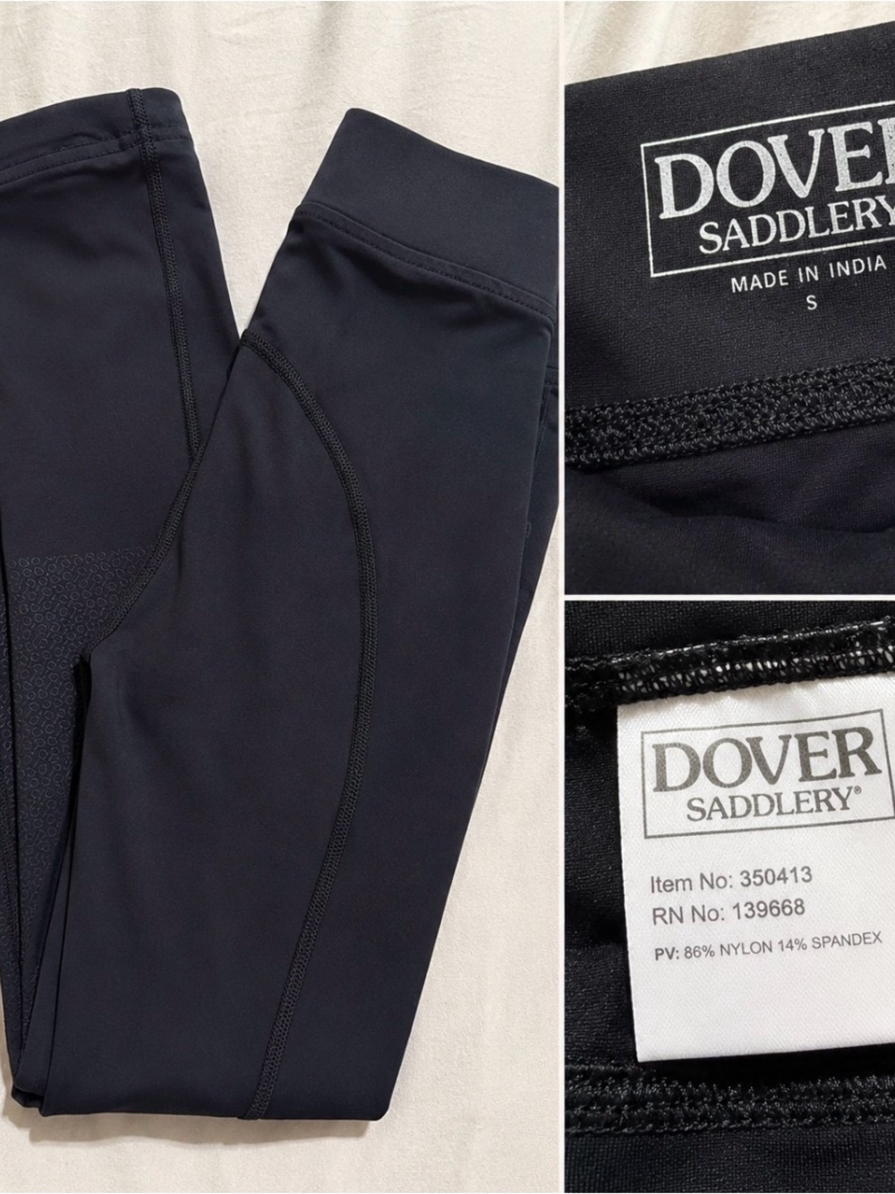 Dover Saddlery Kids Black Performance Leggings